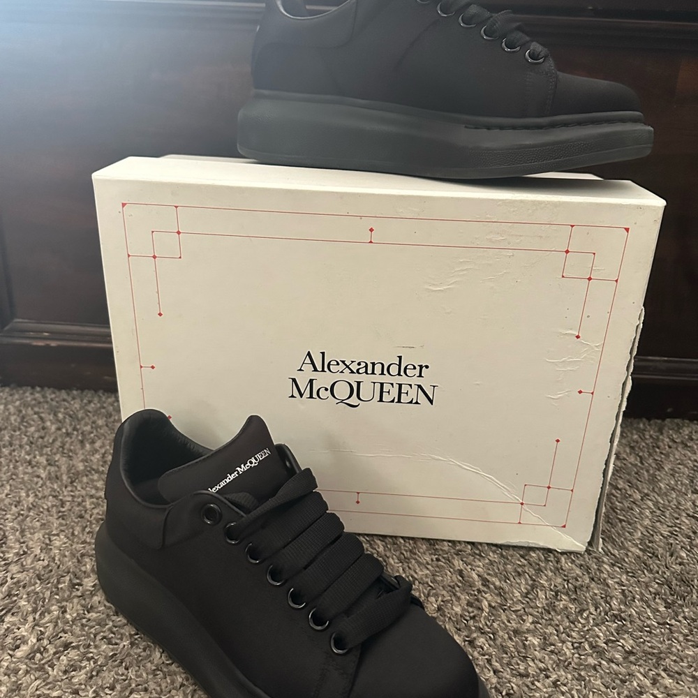 Alexander McQueen Men's All-Black Sneakers